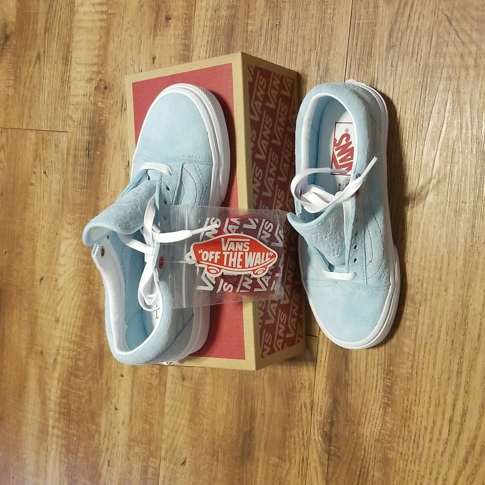 Van's old skool size 5 in sky blue/limited edition Chicago. - Picture 2 of 2